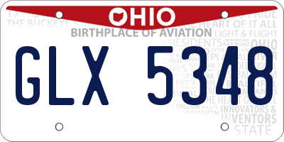 OH license plate GLX5348