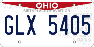 OH license plate GLX5405