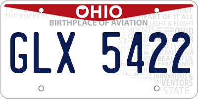 OH license plate GLX5422