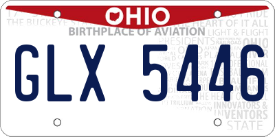 OH license plate GLX5446