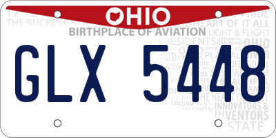OH license plate GLX5448