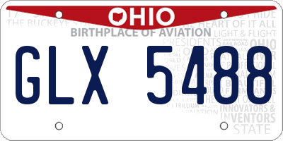 OH license plate GLX5488