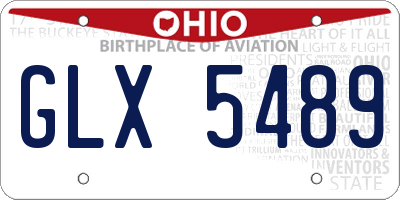 OH license plate GLX5489