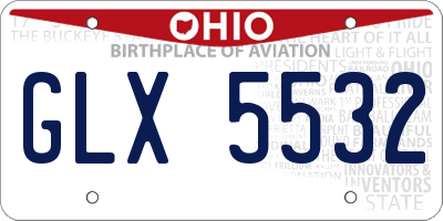 OH license plate GLX5532