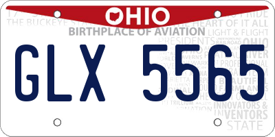 OH license plate GLX5565
