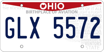 OH license plate GLX5572