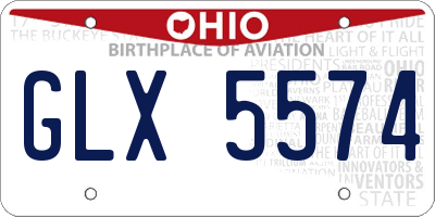 OH license plate GLX5574
