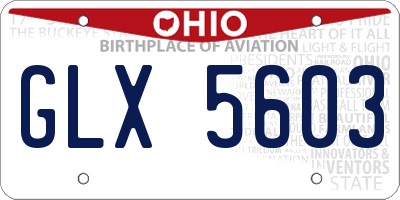 OH license plate GLX5603