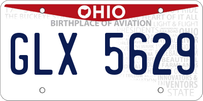 OH license plate GLX5629
