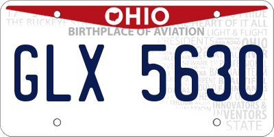 OH license plate GLX5630