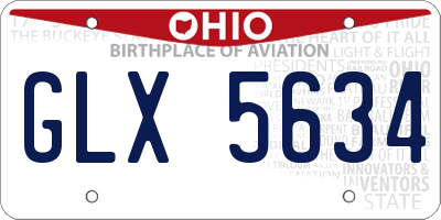 OH license plate GLX5634