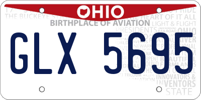 OH license plate GLX5695