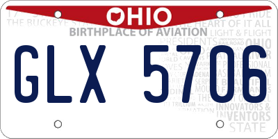 OH license plate GLX5706