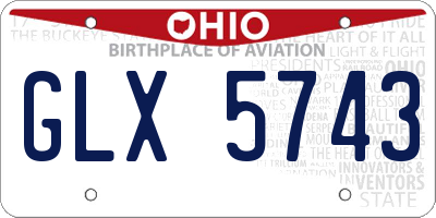 OH license plate GLX5743