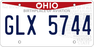 OH license plate GLX5744