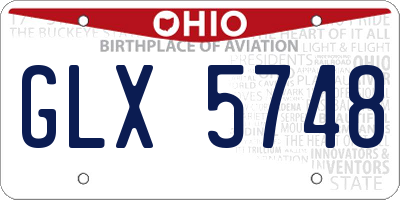 OH license plate GLX5748