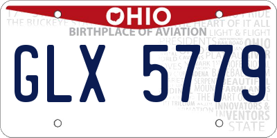 OH license plate GLX5779