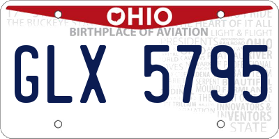 OH license plate GLX5795