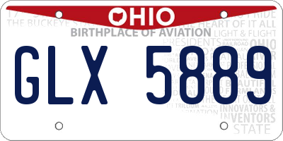 OH license plate GLX5889