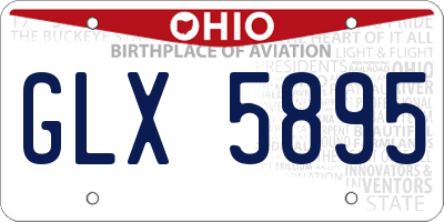 OH license plate GLX5895