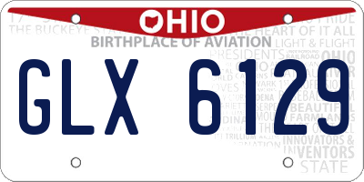 OH license plate GLX6129