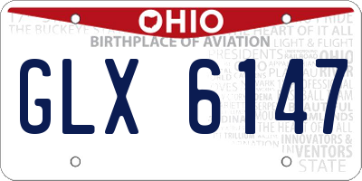 OH license plate GLX6147
