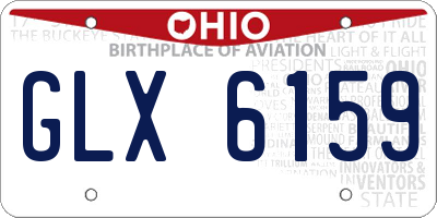 OH license plate GLX6159