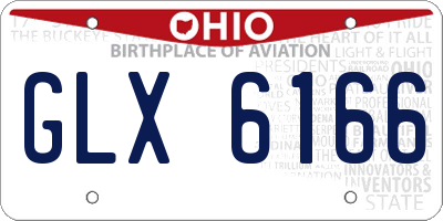 OH license plate GLX6166
