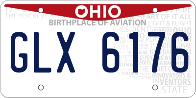 OH license plate GLX6176