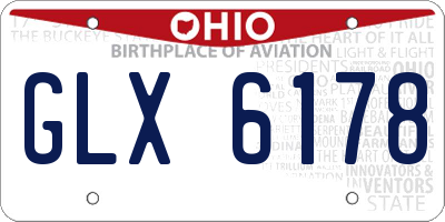 OH license plate GLX6178