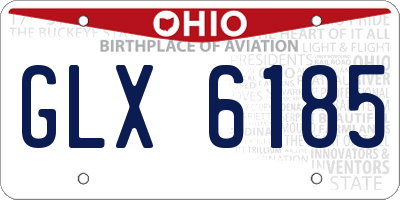 OH license plate GLX6185