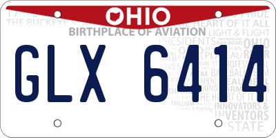 OH license plate GLX6414
