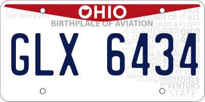 OH license plate GLX6434