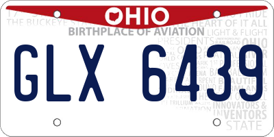 OH license plate GLX6439