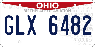 OH license plate GLX6482