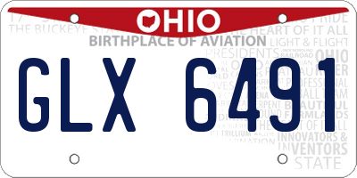 OH license plate GLX6491