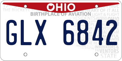 OH license plate GLX6842