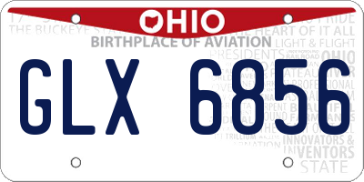 OH license plate GLX6856