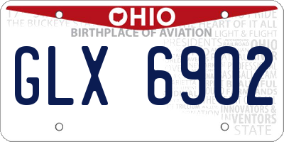 OH license plate GLX6902