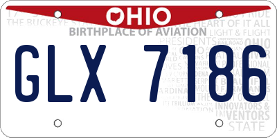 OH license plate GLX7186