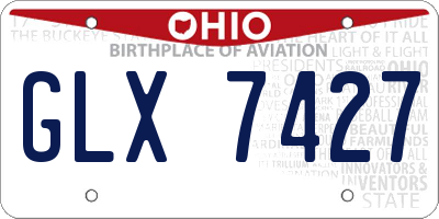 OH license plate GLX7427
