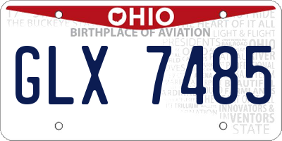 OH license plate GLX7485