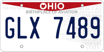 OH license plate GLX7489