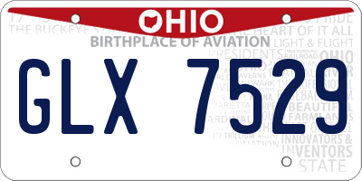OH license plate GLX7529