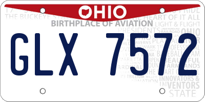 OH license plate GLX7572