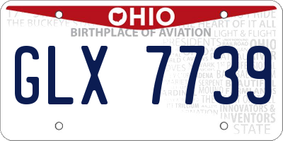 OH license plate GLX7739