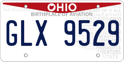 OH license plate GLX9529