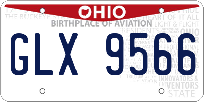 OH license plate GLX9566