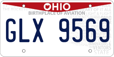 OH license plate GLX9569