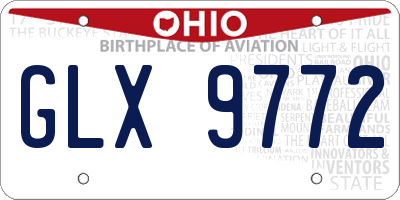 OH license plate GLX9772